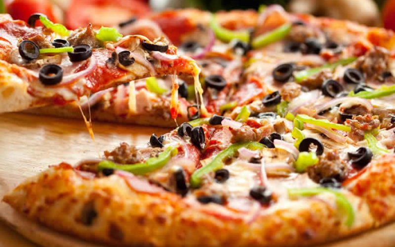 Pizza at The Castle Fun Center